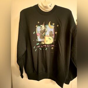 Vintage Halloween Witch Sweater Shirt Gopher Sport Brand New women’s XL mock